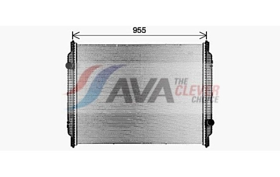 Radiator, engine cooling RE2131N Ava Quality Cooling, Image 2
