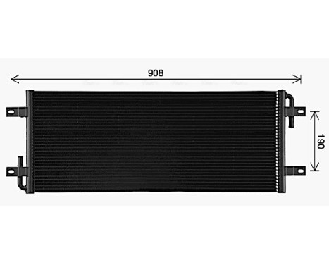 Radiator, engine cooling RE2145 Ava Quality Cooling