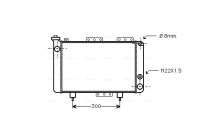 Radiator, engine cooling RT2001 Ava Quality Cooling