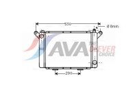 Radiator, engine cooling RT2018 Ava Quality Cooling