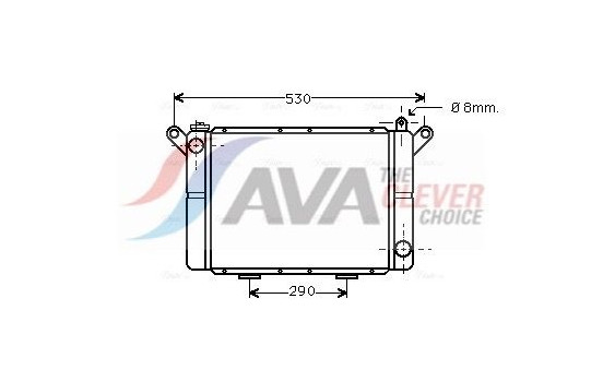 Radiator, engine cooling RT2018 Ava Quality Cooling