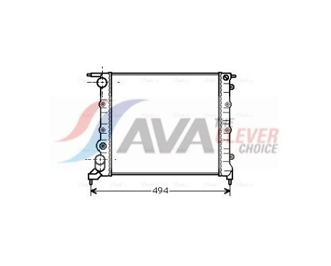 Radiator, engine cooling RT2042 Ava Quality Cooling