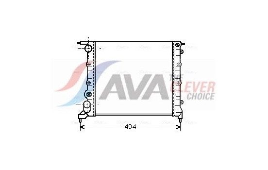 Radiator, engine cooling RT2042 Ava Quality Cooling