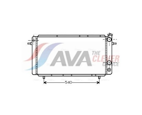 Radiator, engine cooling RT2052 Ava Quality Cooling