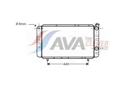 Radiator, engine cooling RT2058 Ava Quality Cooling
