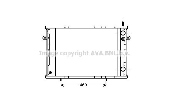 Radiator, engine cooling RT2102 Ava Quality Cooling