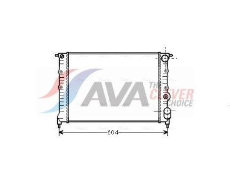 Radiator, engine cooling RT2108 Ava Quality Cooling