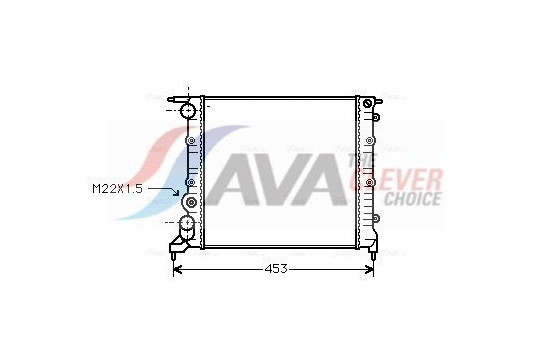 Radiator, engine cooling RT2121 Ava Quality Cooling