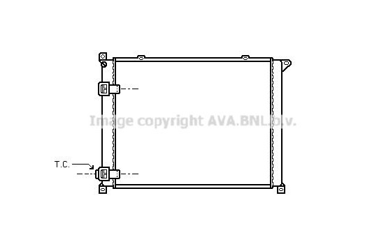 Radiator, engine cooling RT2137 Ava Quality Cooling