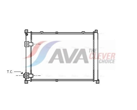Radiator, engine cooling RT2140 Ava Quality Cooling