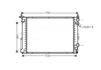 Radiator, engine cooling RT2177 Ava Quality Cooling