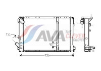 Radiator, engine cooling RT2209 Ava Quality Cooling
