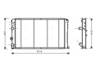 Radiator, engine cooling RT2263 Ava Quality Cooling