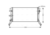 Radiator, engine cooling RT2418 Ava Quality Cooling