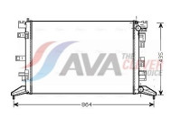 Radiator, engine cooling RT2425 Ava Quality Cooling