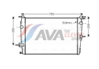 Radiator, engine cooling RT2458 Ava Quality Cooling