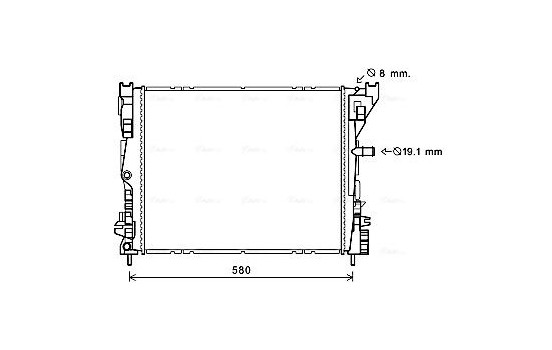 Radiator, engine cooling RT2608 Ava Quality Cooling