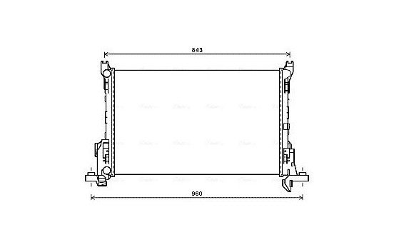 Radiator, engine cooling RT2623 Ava Quality Cooling