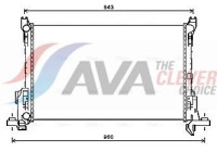 Radiator, engine cooling RT2623 Ava Quality Cooling