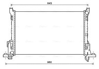 Radiator, engine cooling RT2625 Ava Quality Cooling