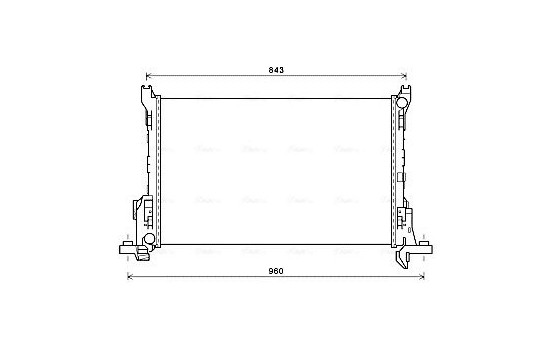 Radiator, engine cooling RT2625 Ava Quality Cooling