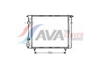 Radiator, engine cooling RTA2053 Ava Quality Cooling
