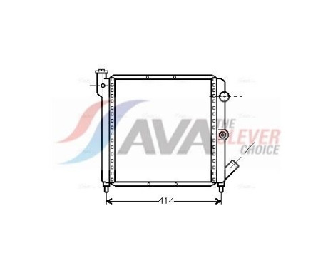 Radiator, engine cooling RTA2063 Ava Quality Cooling