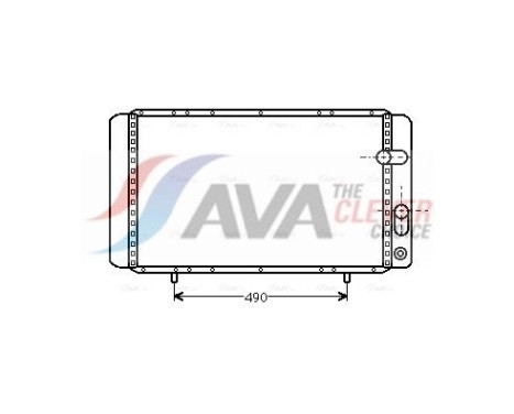 Radiator, engine cooling RTA2084 Ava Quality Cooling