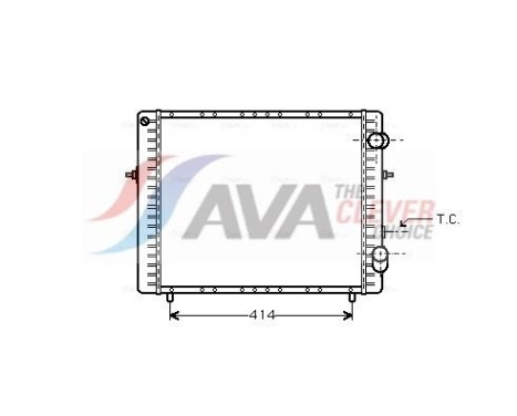 Radiator, engine cooling RTA2128 Ava Quality Cooling