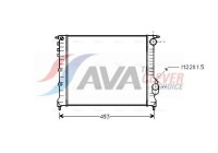 Radiator, engine cooling RTA2133 Ava Quality Cooling
