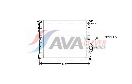 Radiator, engine cooling RTA2133 Ava Quality Cooling