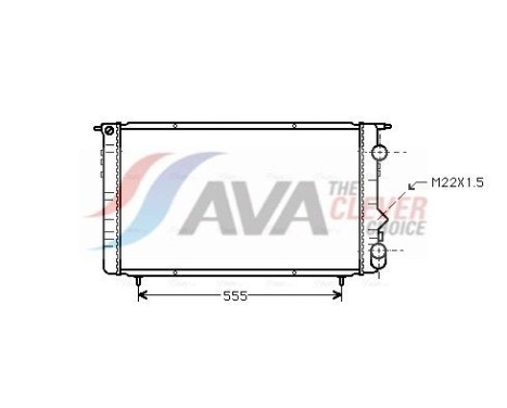 Radiator, engine cooling RTA2150 Ava Quality Cooling