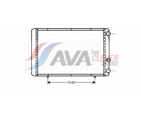 Radiator, engine cooling RTA2155 Ava Quality Cooling