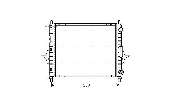 Radiator, engine cooling RTA2167 Ava Quality Cooling