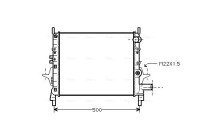 Radiator, engine cooling RTA2206 Ava Quality Cooling