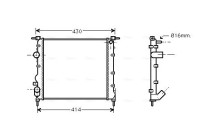 Radiator, engine cooling RTA2261 Ava Quality Cooling