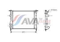 Radiator, engine cooling RTA2271 Ava Quality Cooling