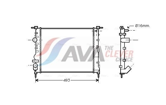 Radiator, engine cooling RTA2271 Ava Quality Cooling