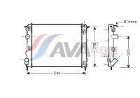 Radiator, engine cooling RTA2272 Ava Quality Cooling