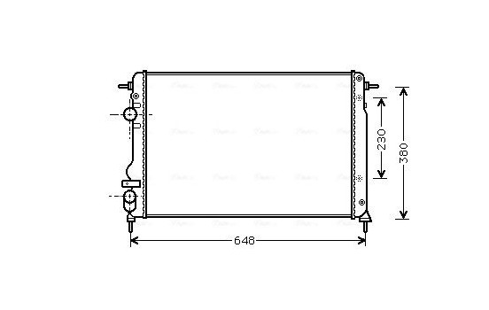 Radiator, engine cooling RTA2312 Ava Quality Cooling