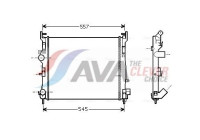 Radiator, engine cooling RTA2362 Ava Quality Cooling