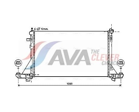 Radiator, engine cooling RTA2560 Ava Quality Cooling