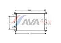 Radiator, engine cooling SAA2003 Ava Quality Cooling