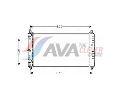 Radiator, engine cooling SAA2003 Ava Quality Cooling
