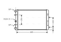 Radiator, engine cooling SAA2006 Ava Quality Cooling