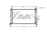 Radiator, engine cooling SB2062 Ava Quality Cooling