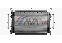 Radiator, engine cooling ST2048 Ava Quality Cooling