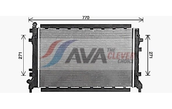 Radiator, engine cooling ST2048 Ava Quality Cooling