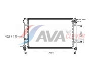 Radiator, engine cooling STA2005 Ava Quality Cooling