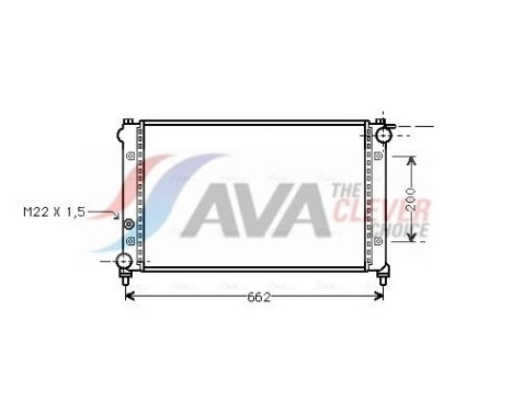 Radiator, engine cooling STA2005 Ava Quality Cooling